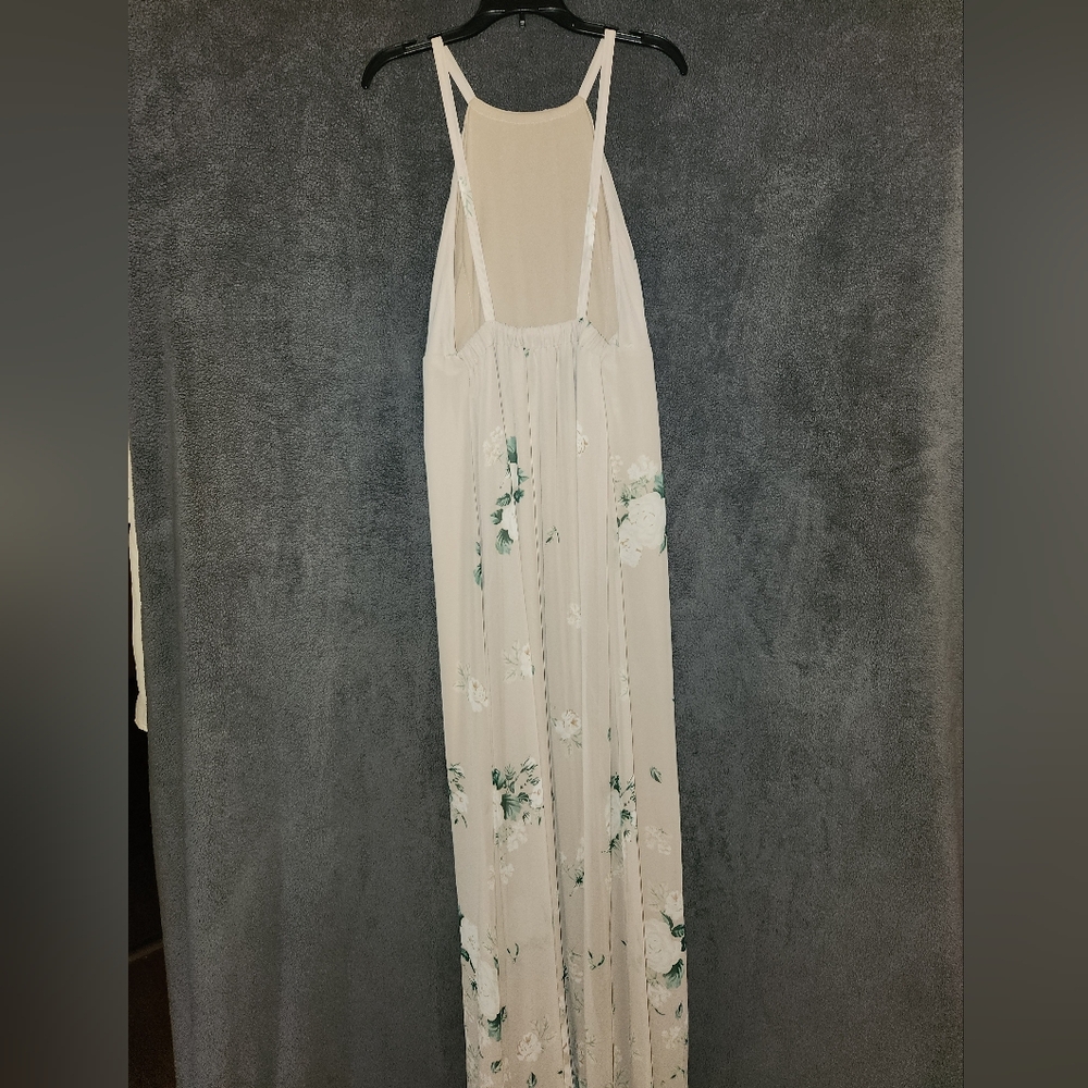 Show Me Your MuMu Cream Floral Print Sleeveless Maxi Dress size Small - Picture 7 of 8